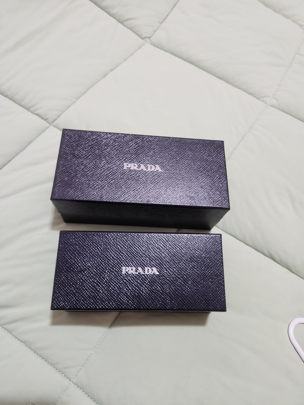 Prada Eyewear Accessory Boxes in BLACK  with Silver Toned Logo
